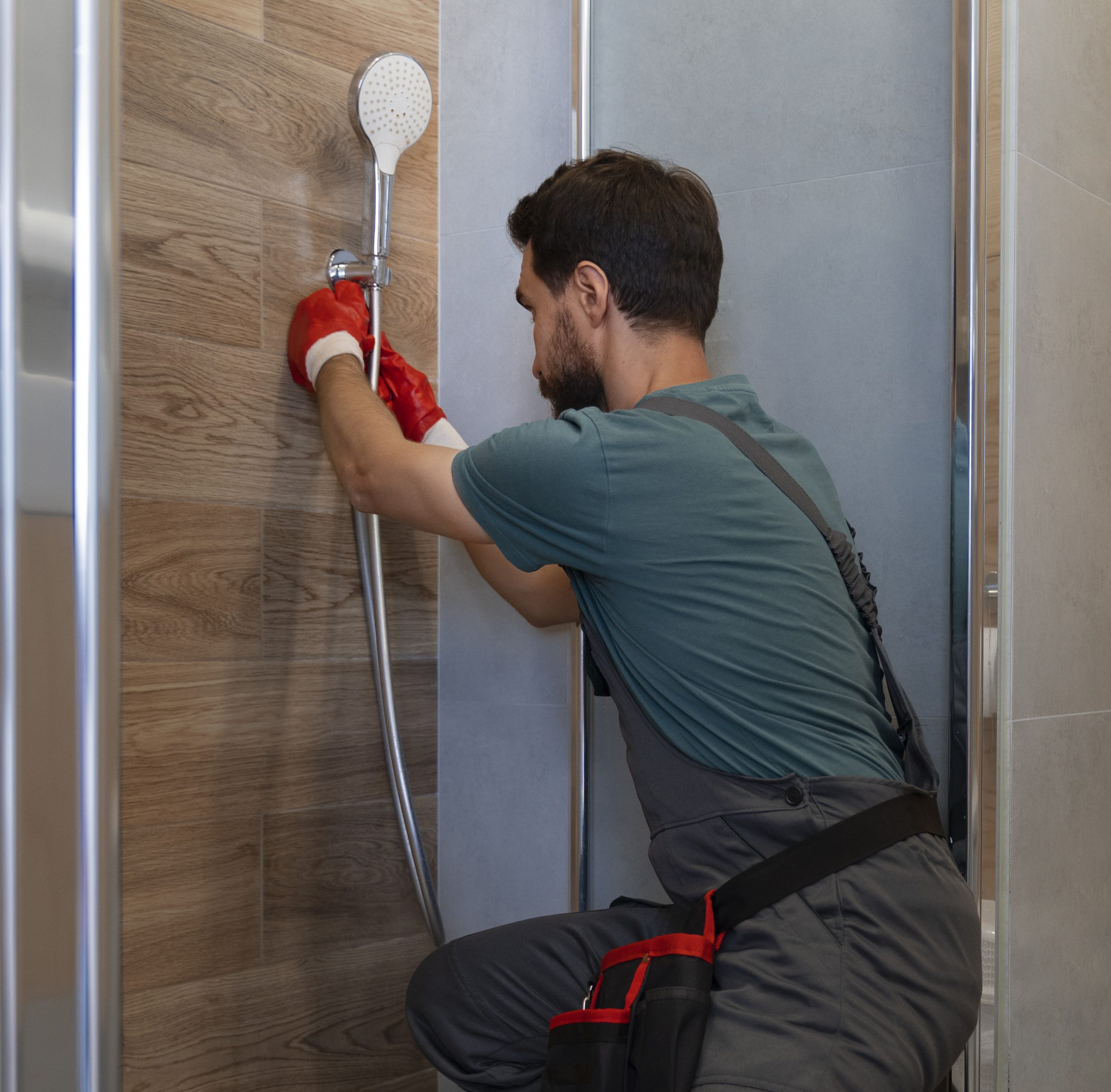 shower drain smells but not clogged